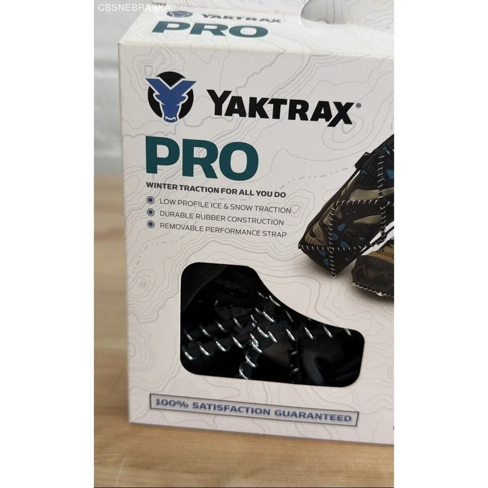 Yaktrax Black PRO One Pair‎ Black Size Small Winter Traction - Size L